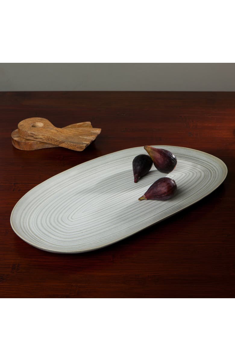 Danica Brands Set of 4 Oval Platter 15 Inch, Alternate, color, Sage