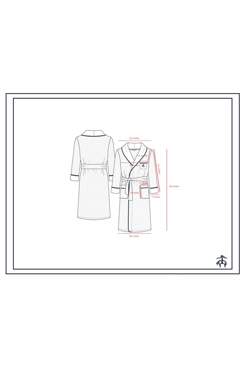 Cotton Waffle Terry Robe, Alternate, color, WHITE