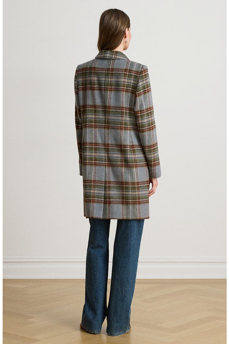 Wool Blend Coat, Alternate, color, HIGHLAND TARTAN