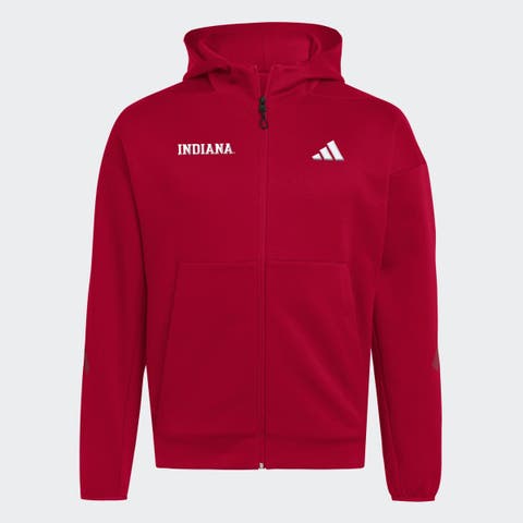Men's adidas Crimson Indiana Hoosiers Z.N.E Full-Zip Hoodie