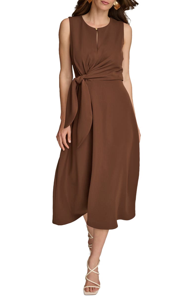Donna Karan New York Side Tie Sleeveless Dress, Main, color, 