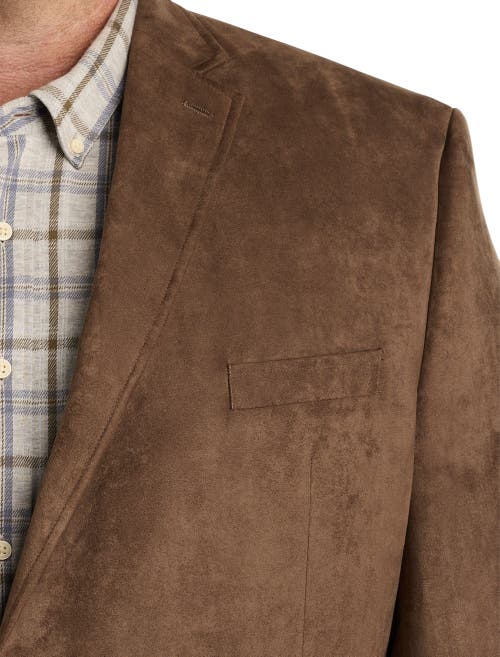 Michael Kors Faux-suede Sport Coat In Camel