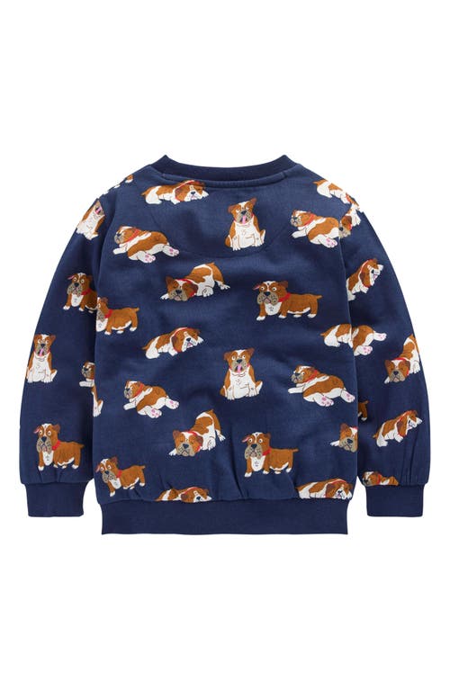 Boden Everyday Printed Sweatshirt Blue Bulldogs  In Blue