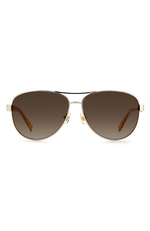 Faras 57mm Aviator Sunglasses