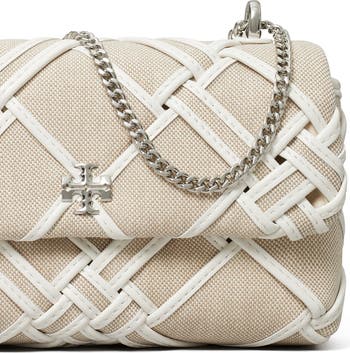 Mini Kira Woven Canvas Convertible Crossbody Bag