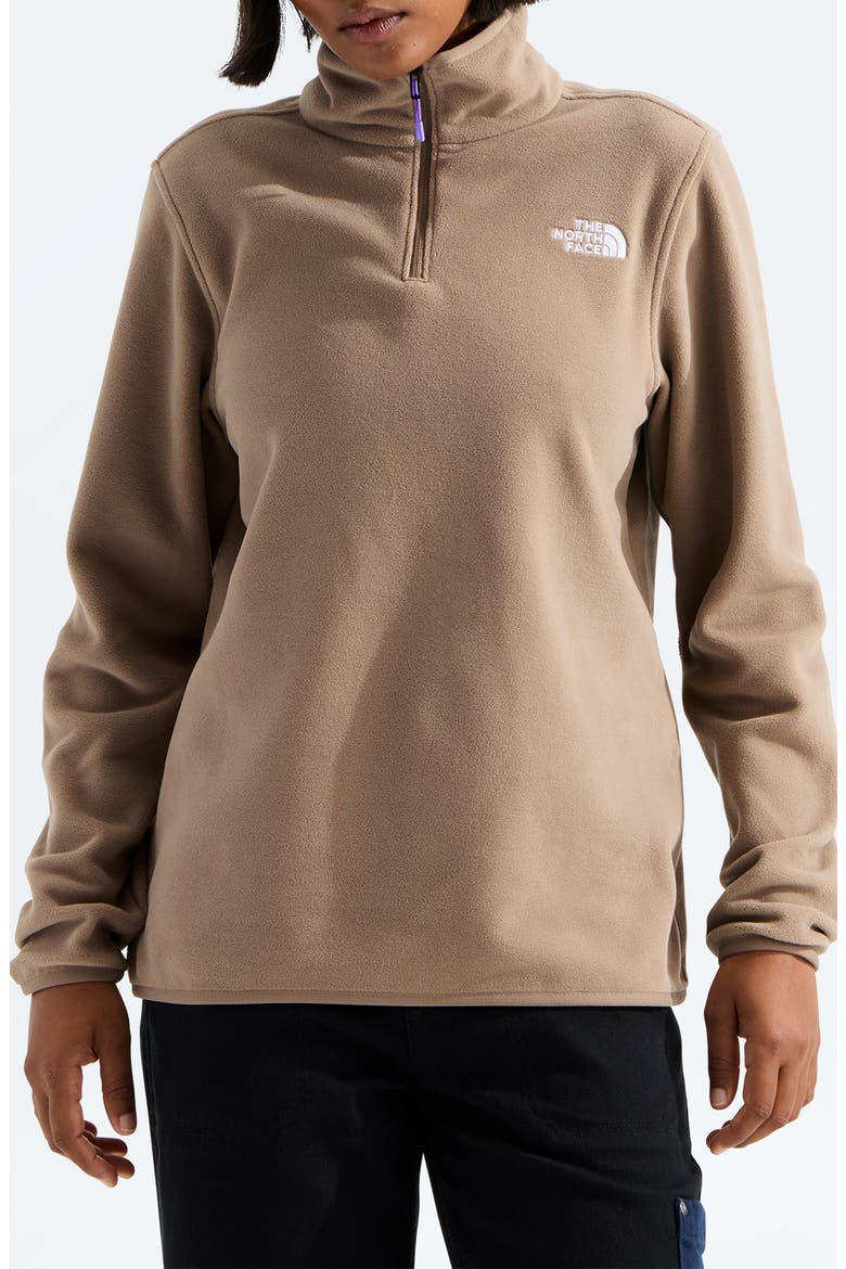 Glacier Fleece Quarter Zip Pullover, Main, color, GARNET