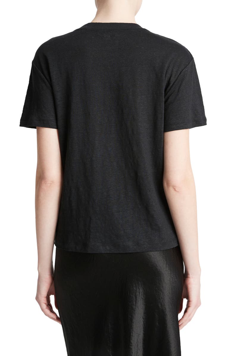 Vince Crewneck Linen T-Shirt, Alternate, color, 