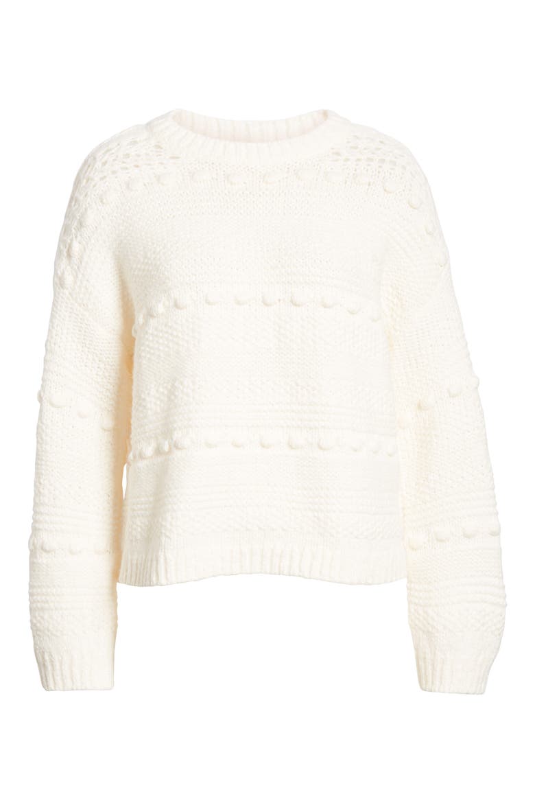 Elmira Winterweave Sweater, Alternate, color, WHISPER WHITE