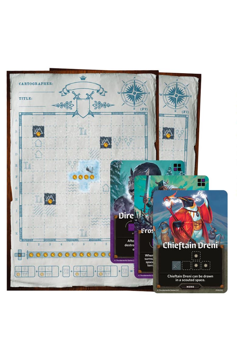 Thunderworks Games Frozen Expanse Realm Of Frost Giants Map Pack 4 Cartographers, Alternate, color, Multicolored