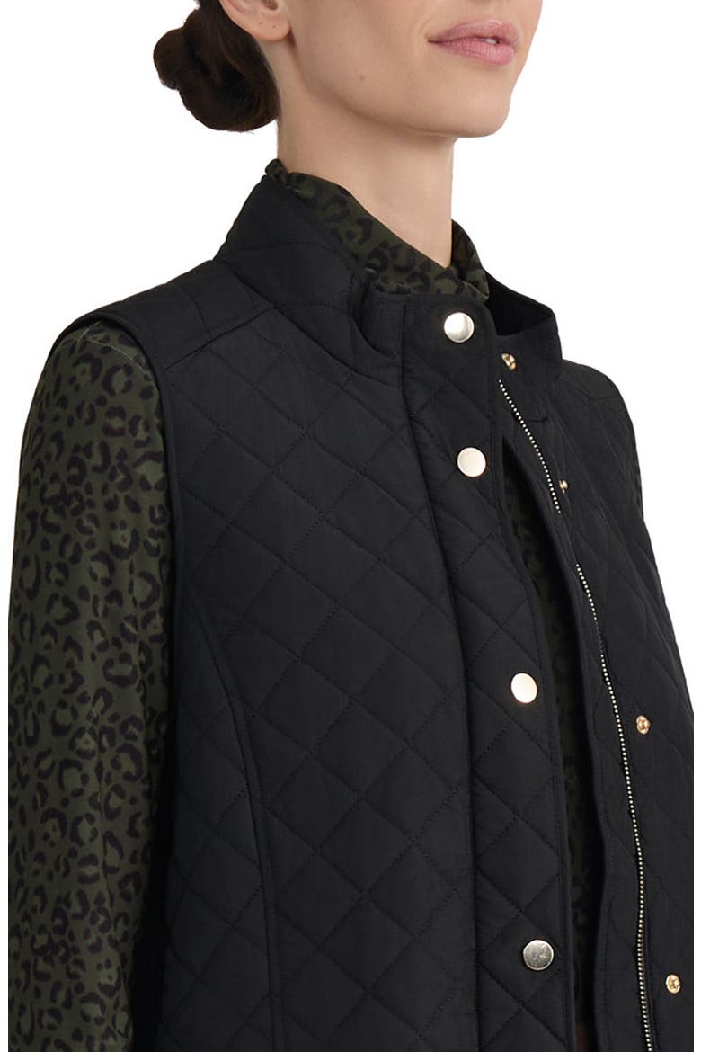 Quilted Vest, Alternate, color, JONES BLACK
