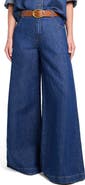 TWP Dillon Mid Rise Wide Leg Jeans