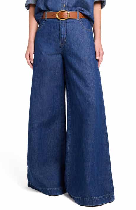Dillon Mid Rise Wide Leg Jeans