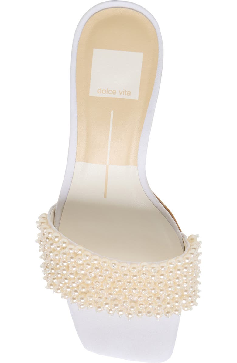 Dolce Vita Rexa Studded Sandal, Alternate, color, Off White Satin