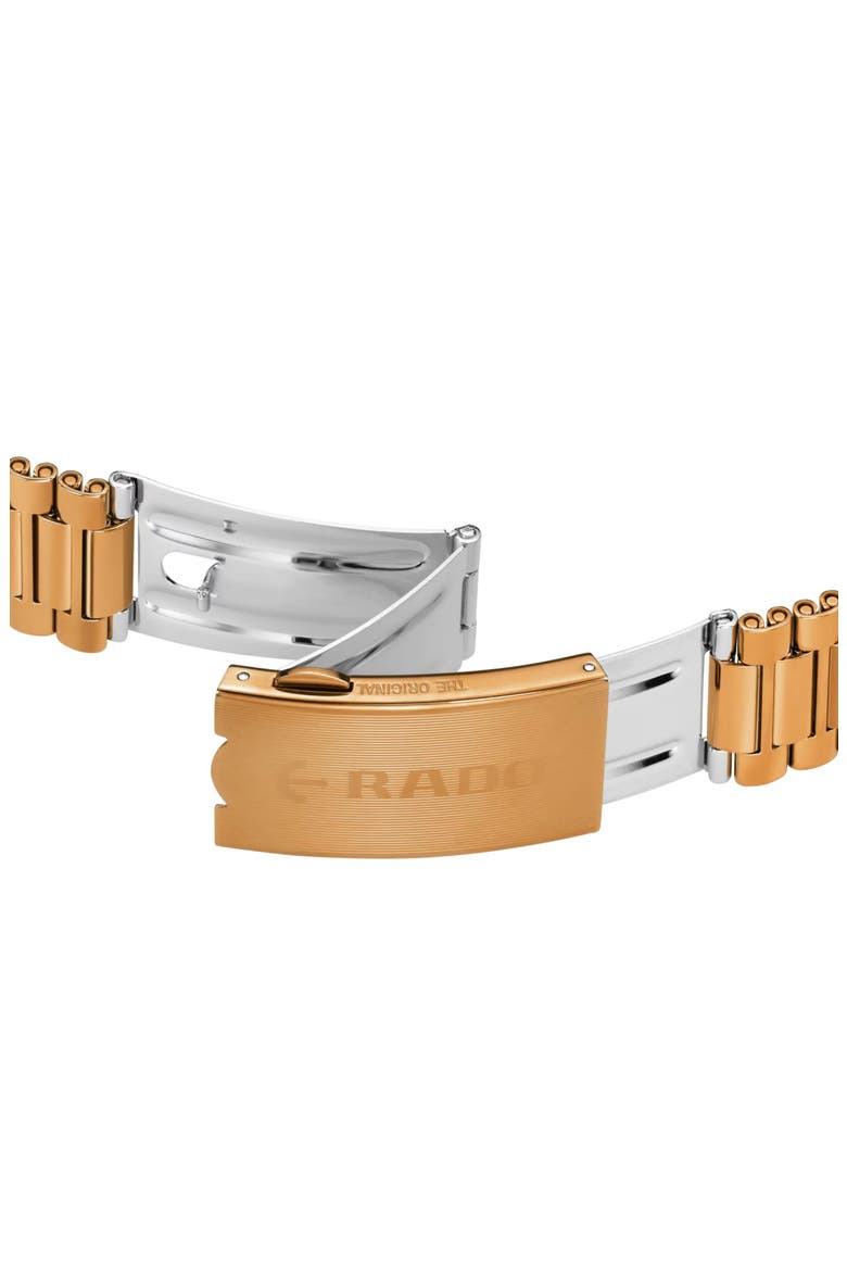 DiaStar Original Skeleton Open Heart Automatic Bracelet Watch, 35mm, Alternate, color, ROSE GOLD