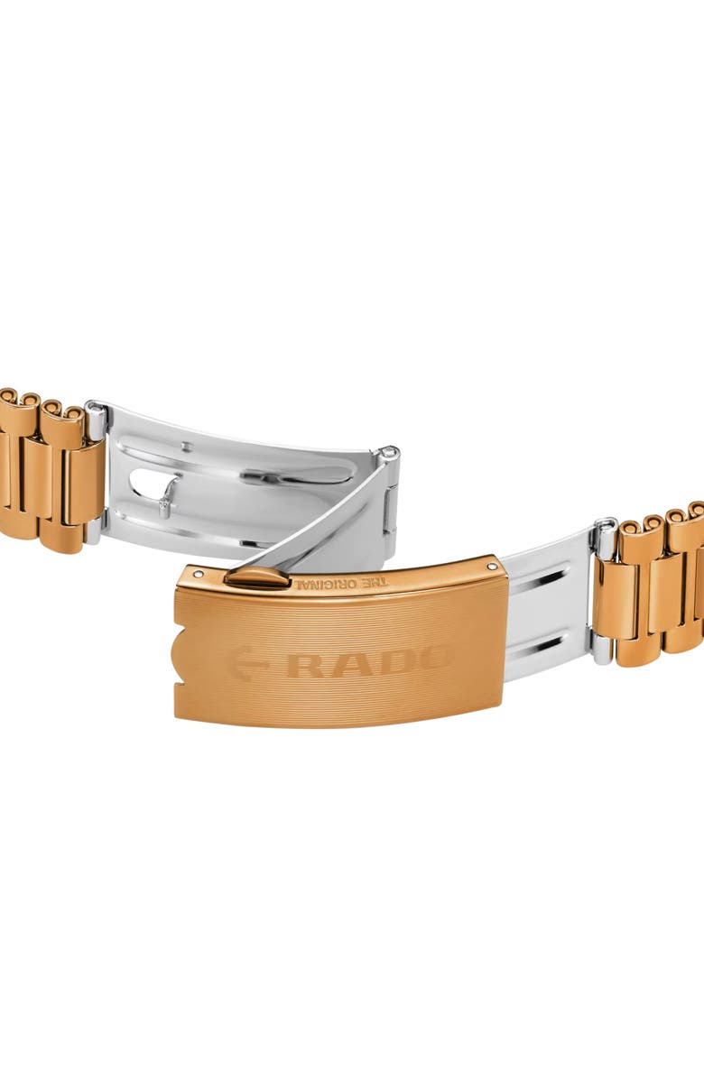 RADO DiaStar Original Skeleton Open Heart Automatic Bracelet Watch, 35mm, Alternate, color, 