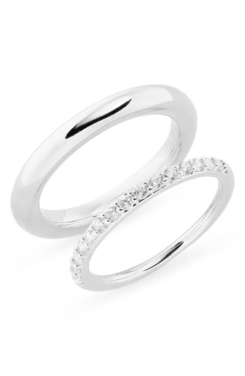 Demi Fine Set of 2 Rings