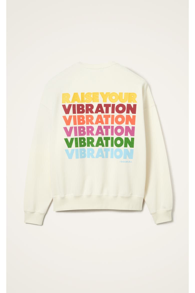 House Sweatshirt, Alternate, color, Raise Your Vibration Off White