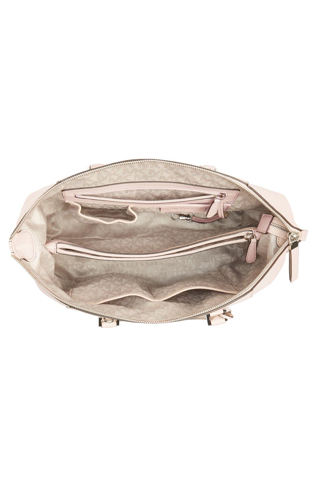 'Large Riley' Satchel, Alternate, color, BALLET/ SILVER