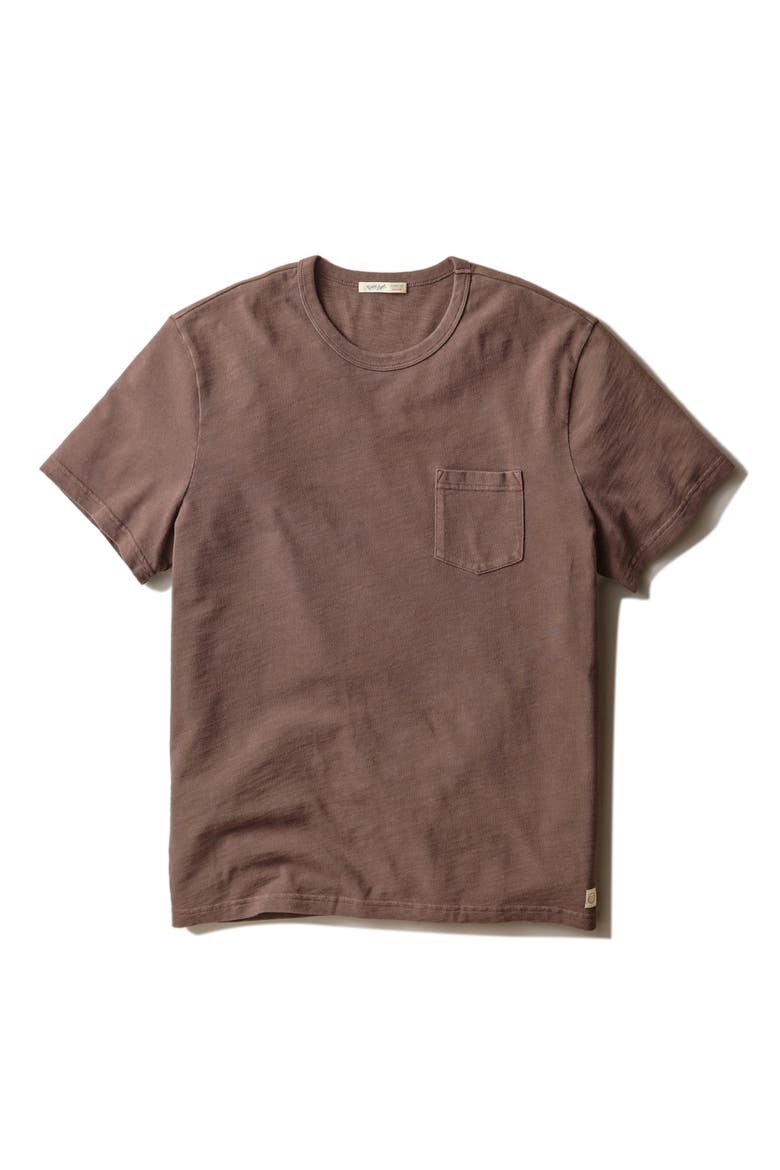 Luxe Slub Pocket T-Shirt, Alternate, color, JAVA
