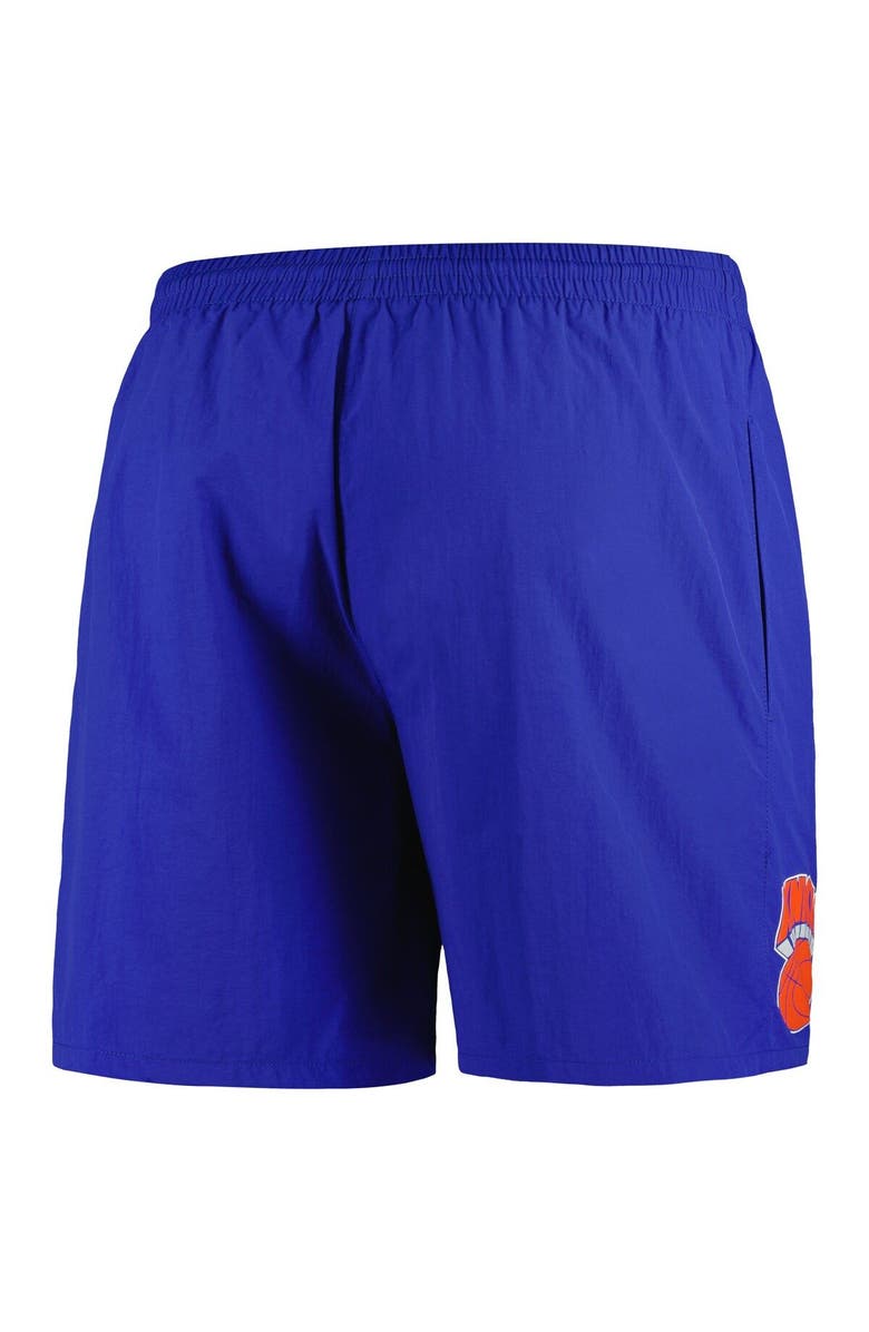 Mitchell & Ness Men's Mitchell & Ness Blue New York Knicks Hardwood Classics 1990-1992 Throwback Logo Heritage Shorts, Alternate, color, 