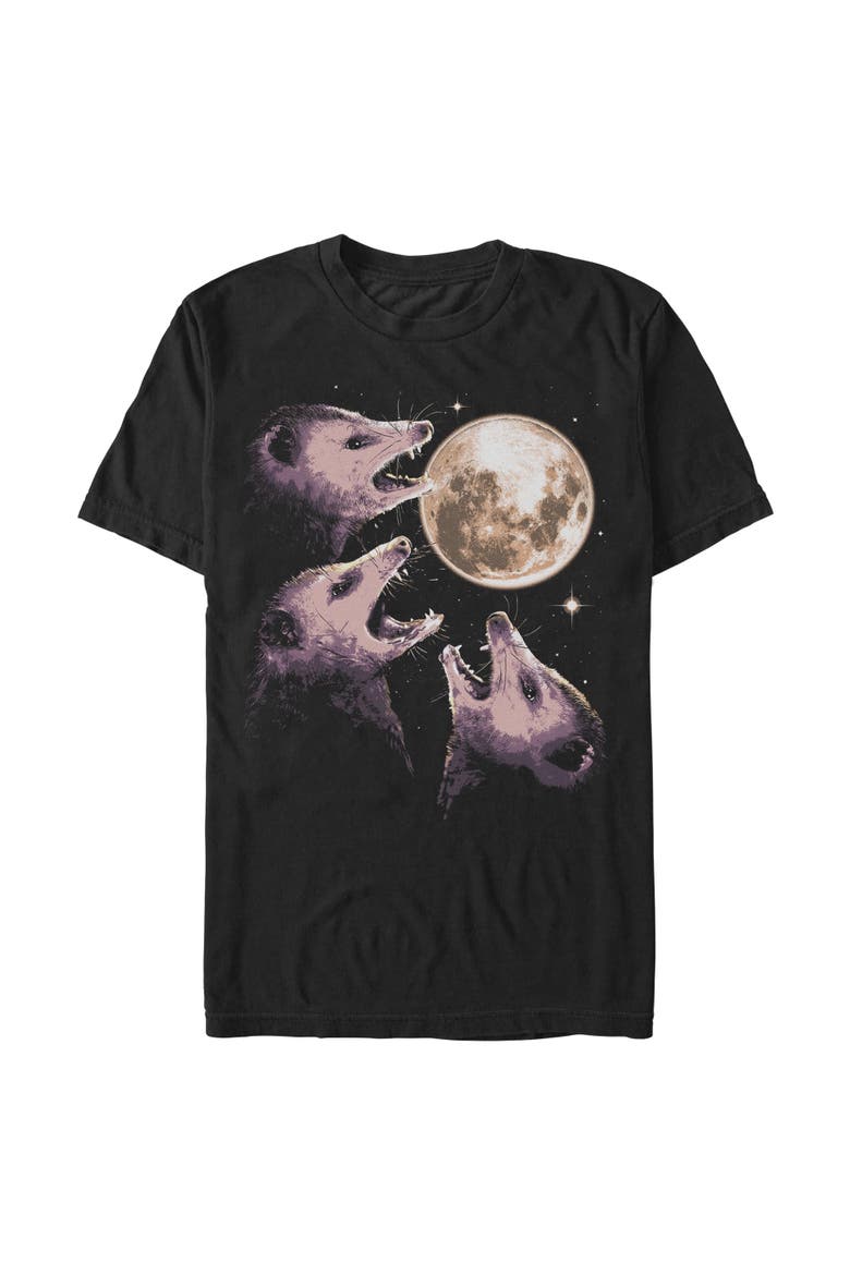 Men's Lost Gods Opossums Moon Call  Graphic T-Shirt, Main, color, Black