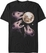 Lost Gods Men's Lost Gods Opossums Moon Call Graphic T-Shirt