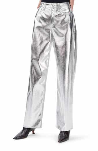 Logan High Waist Faux Leather Wide Leg Pants
