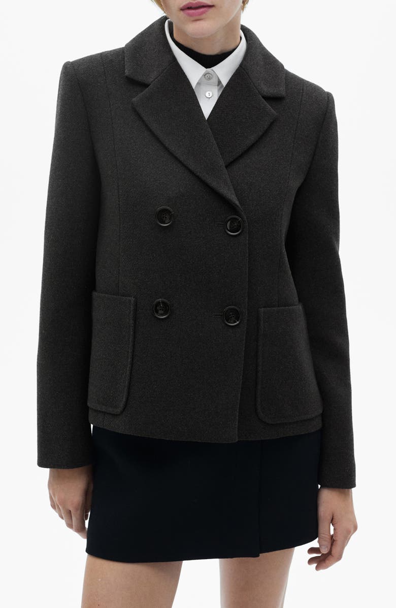 MANGO Double Breasted Blazer, Main, color, 