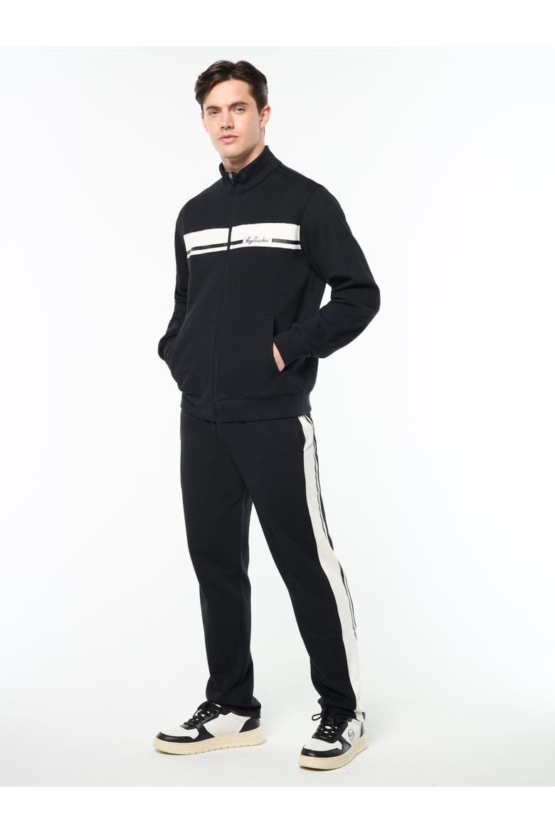 Cursivo Track Jacket, Alternate, color, BLACK BEAUTY
