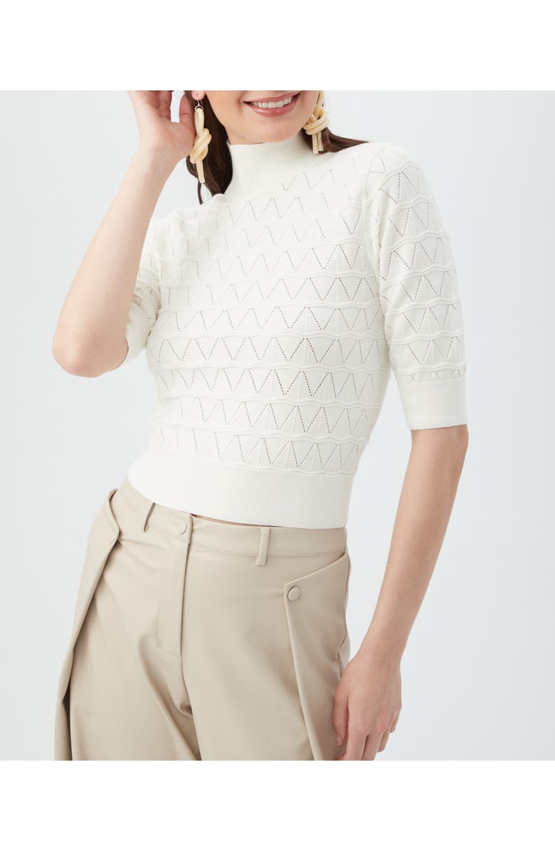 Trina Turk Mali Pullover, Alternate, color, Whitewash