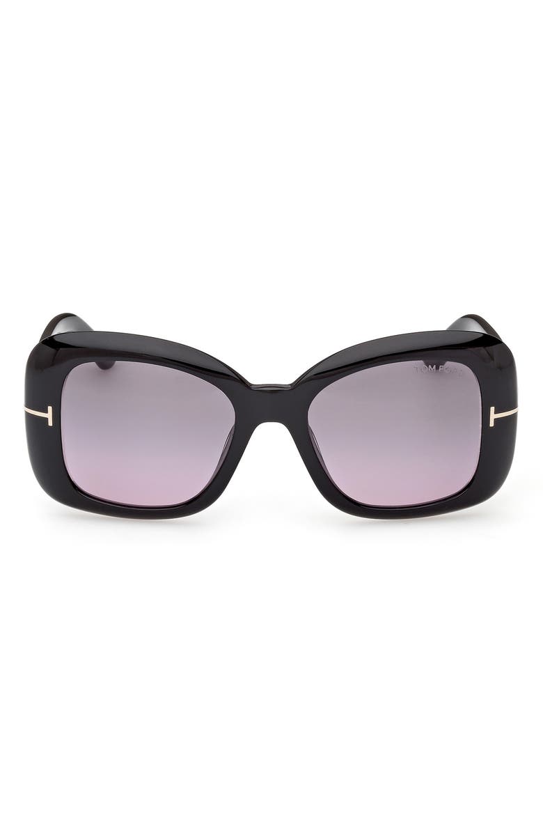 TOM FORD 52mm Gradient Square Sunglasses, Main, color, 