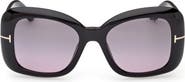 TOM FORD 52mm Gradient Square Sunglasses