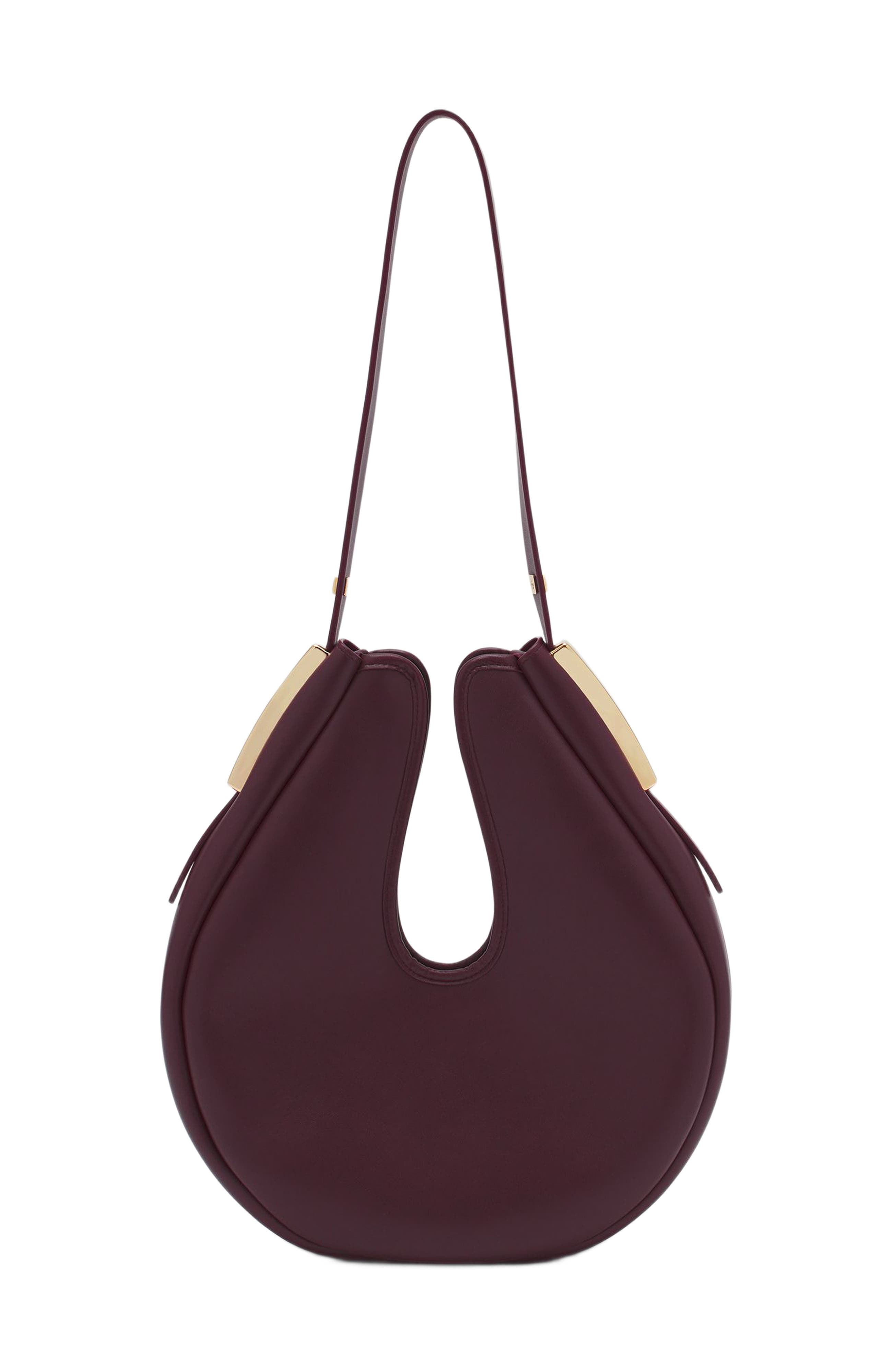 Lanvin Hobo Cymbal Leather Bag, Alternate, color, 