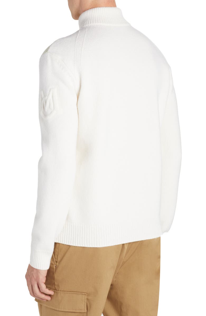 Moncler Mixed Media Jacket, Alternate, color, White