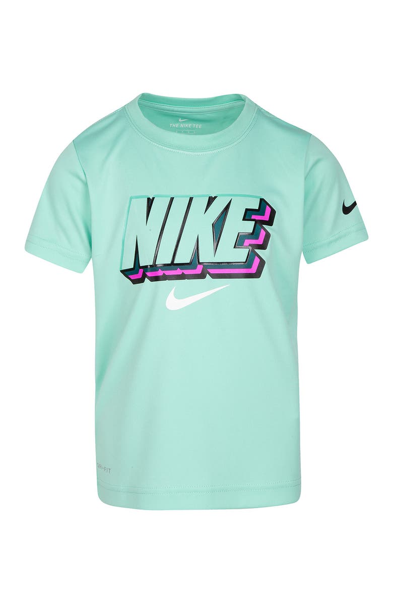 Nike Colorblock Knockout Print T-Shirt, Main, color, 