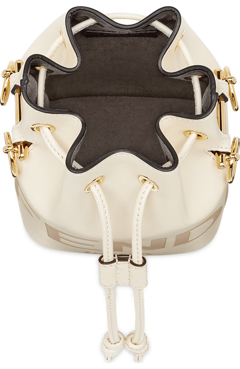 Fendi Small Mon Tresor Leather Bucket Bag, Alternate, color,