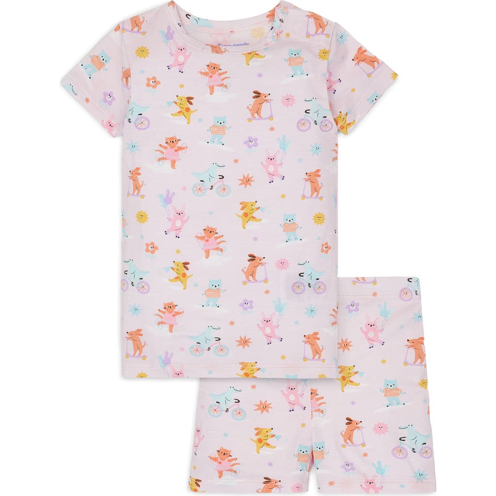 Magnetic Me Kids' Playground Pals Print Modal T-shirt & Shorts Set