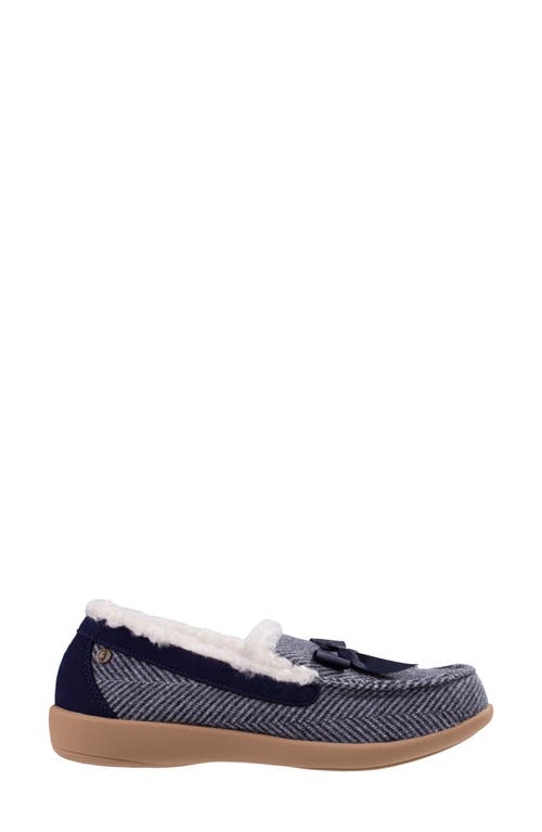 Revitalign Trillium Faux Fur Lined Slipper In Blue