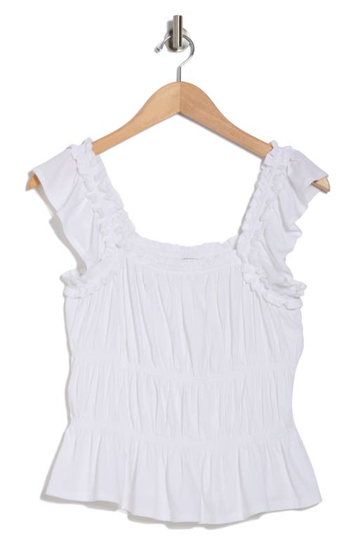 Melrose And Market Smocked Cotton Tank Top