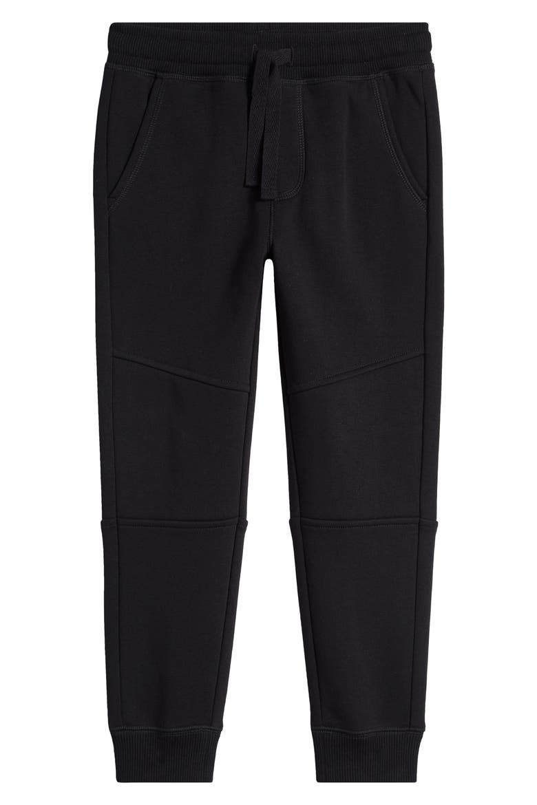 Kids' Drawstring Cotton Blend Joggers, Main, color, BLACK