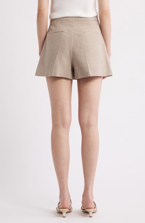 Kobi Halperin Eryx Wide-leg Tweed Shorts In Beige