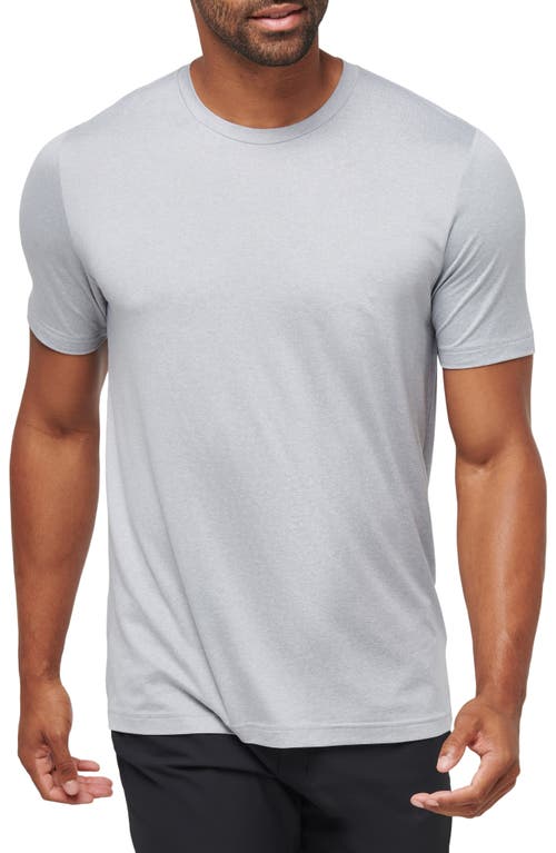 Travismathew Risk Taker Crewneck T-shirt In Heather Light Grey