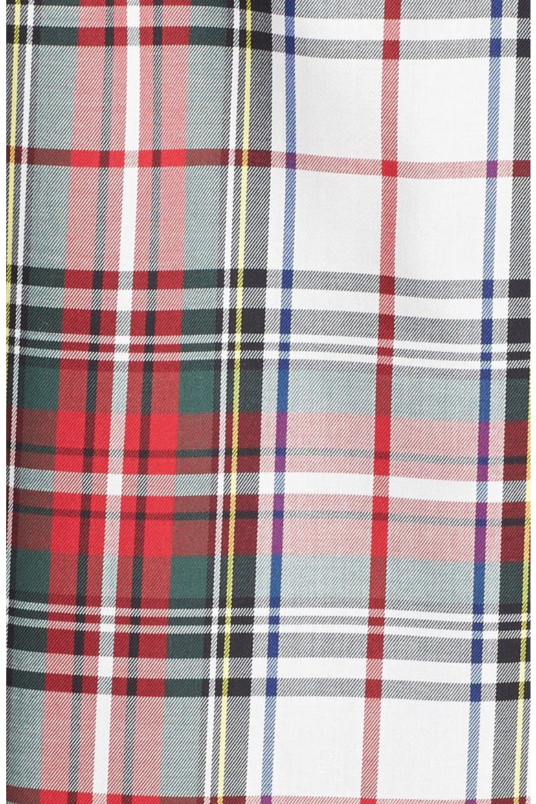 'Kilt Tartan' Shaped Shirt, Alternate, color, WHITE