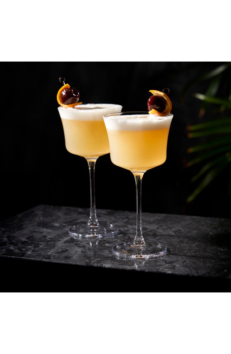 Viski Raye Crystal Sour Glasses Set of 2, Alternate, color, Clear