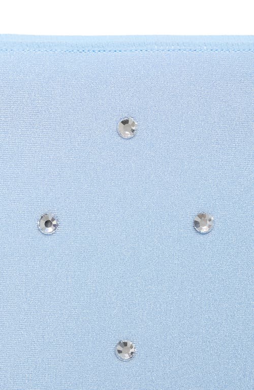 Mango Rhinestone Bikini Bottoms In Blue