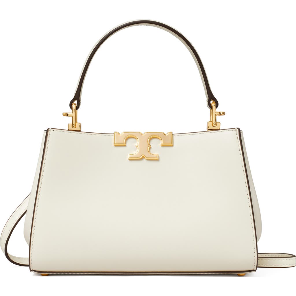 Tory Burch Mini Eleanor Leather Satchel In White