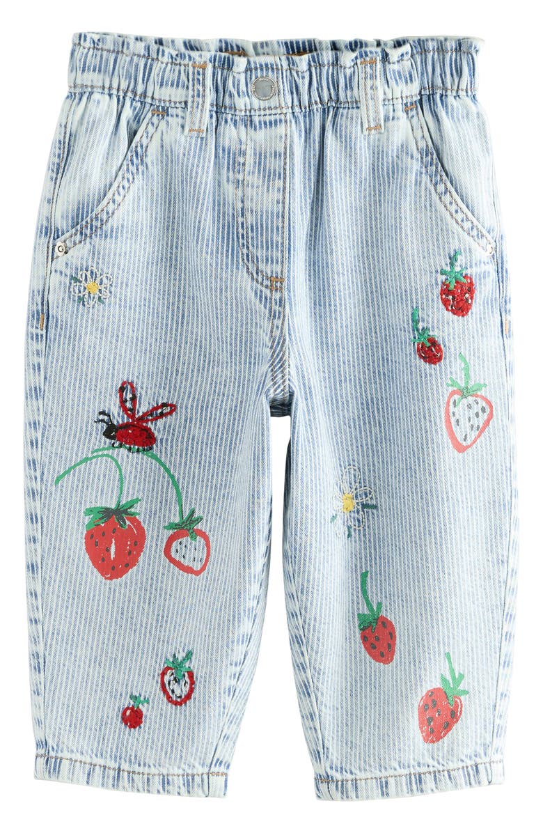 NEXT Kids' Stripe Embroidery Jeans, Main, color,