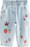 NEXT Kids' Stripe Embroidery Jeans
