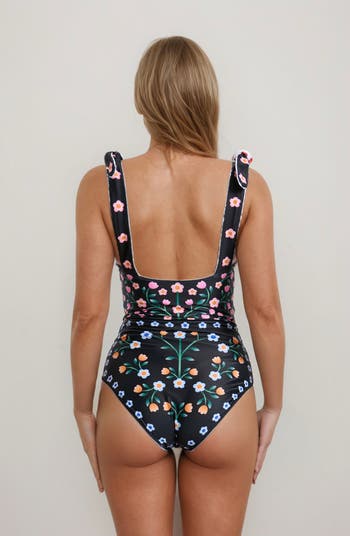Jessie Zhao New York Day/Night Garden Reversible One-Piece