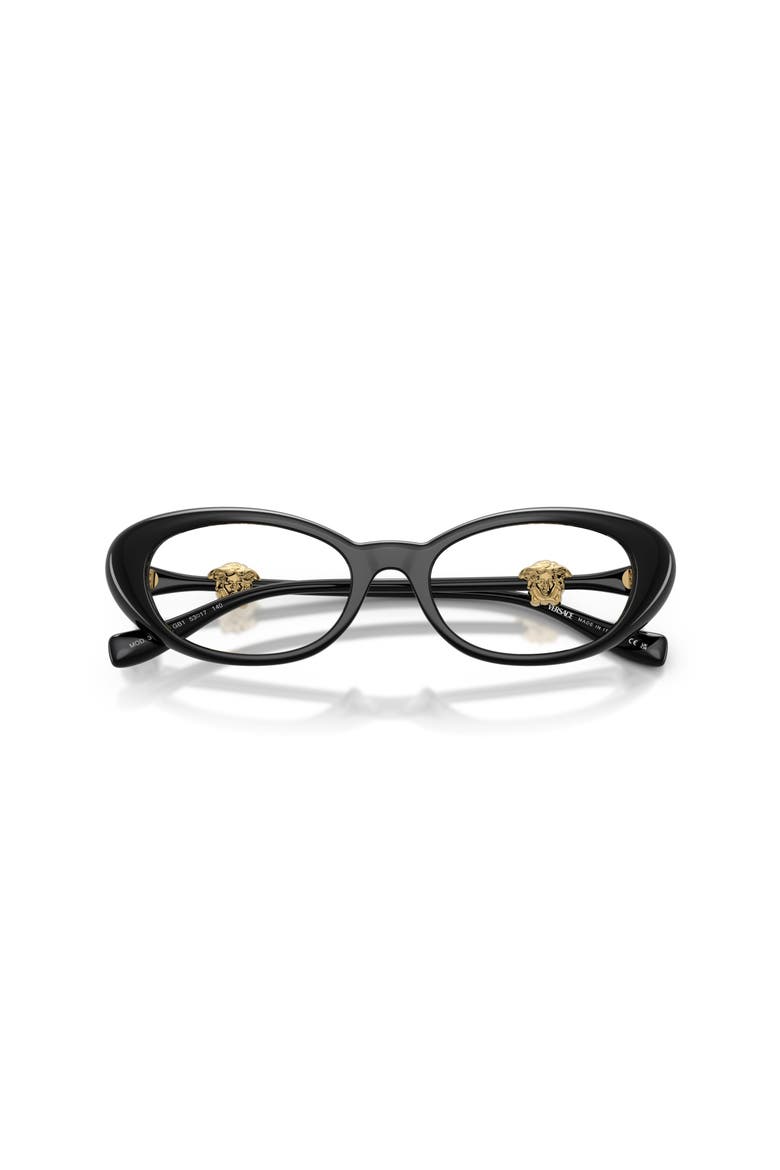 52mm Oval optical glasses, Alternate, color, Black